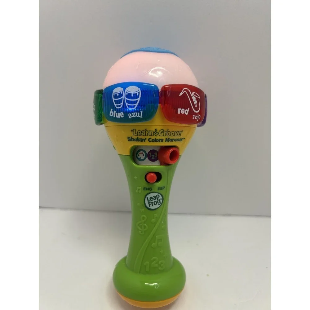 LeapFrog Learn & Groove Shakin Colors Maracas Bilingual Musical Toy Baby Boy